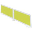 Lot de 2 écrans de séparation en polystyrène - H35 x L80 cm - vert