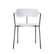 Chaise BISTRO - avec accoudoirs - blanc