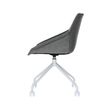 3660141233001-Lot de 2 chaises LUGE - pieds blancs sur roulettes - anthracite--2