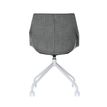 3660141233001-Lot de 2 chaises LUGE - pieds blancs sur roulettes - anthracite--3