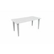 Bureau EVIDENCE - 180 cm - Pieds aluminium - Plateau blanc