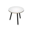 2012349511473-Table ronde - H74,4 cm - 80 cm - 3 pieds noir - plateau blanc--0