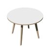 2012349512777-Table ronde - H105 cm - 100 cm - 4 Pieds bois - plateau blanc--0