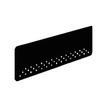 Voile de fond pour bureau bench Leonardo - noir