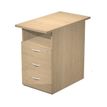 2012349513989-Caisson hauteur bureau Trend - L43xP60xH72 cm - 3 tiroirs + 1 niche - imitation chêne clair--0