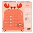 3371010442744-Calendrier à feuilles Kawaii - Septembre à Août - 30 x 30 cm - animaux - Quo Vadis--1