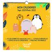 3371010442744-Calendrier à feuilles Kawaii - Septembre à Août - 30 x 30 cm - animaux - Quo Vadis--0