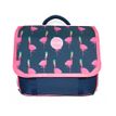 4891320442689-Phileas - Cartable Flamants roses 38 cm - 2 compartiments - marine  - Bagtrotter--0