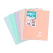 Clairefontaine Koverbook Blush - Cahier polypro 17 x 22 cm - 96 pages - grands carreaux (Seyes) - disponible dans différentes couleurs pastels