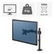 0043859748471-Fellowes Reflex - Bras porte-écran simple jusqu'à 32" - réglable en hauteur et en profondeur - système de passe câble--1