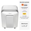 0043859751525-Fellowes Powershred LX201 - destructeur de documents coupe croisée microparticules - 12 feuilles - Corbeille --3