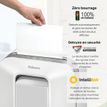 0043859751525-Fellowes Powershred LX201 - destructeur de documents coupe croisée microparticules - 12 feuilles - Corbeille --5