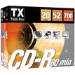 3760032803907-Think Extra - Pack de 20 CDR 80 MIN 52X slimcase--0