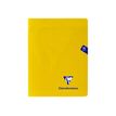 Clairefontaine Mimesys - Cahier polypro 17 x 22 cm - 96 pages - grands carreaux (Seyes) - jaune