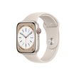 194253181392-Apple Watch Series 8 (GPS + Cellular) - montre connectée - 45mm - 32 Go - beige-Angle droit-0
