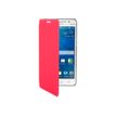 Muvit Made in Paris Crystal Folio - Protection à rabat pour Samsung Galaxy Core Prime - Fuchsia