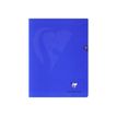 Clairefontaine Mimesys - Cahier polypro 24 x 32 cm - 96 pages - grands carreaux (Seyes) - bleu marine