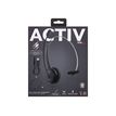 3303170104613-T'nB ACTIV 100M - casque filaire avec micro - mono oreillette - noir-Avant-3
