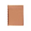 Filofax Saffiano - Carnet de notes à spirale A5 - or rose métallisé