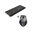 3567049009014-PORT Connect - ensemble clavier et souris sans fil silencieux- AZERTY -Angle gauche-0