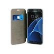 Muvit Folio - Protection à rabat pour Samsung Galaxy S7 edge - folio case - rose