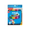 Maped Color'Peps Aqua -  18 Crayons de couleurs aquarellables - couleurs assorties - 2.9 mm
