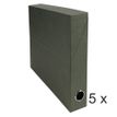 Exacompta - 5 Boîtes de transfert - dos 50 mm - toile vert foncé