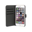 Muvit Wallet Folio - Protection à rabat pour iPhone 6, 6s - tissu noir