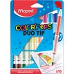 3154148490104-Maped Color'Peps Duo Tip - 10 Feutres double pointe--0