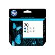 HP 70 - Pack de 2 - bleu, vert - cartouche d'encre originale (C9408A)