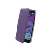 Muvit Made in Paris Crystal Folio - Protection à rabat pour Samsung GALAXY Note 4 - violet métallisé