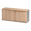 Crédence JAZZ+ - L160 x H74 x P48 - 2 portes coulissantes - Hêtre ambré