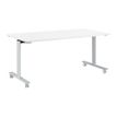 Table de réunion mobile et rabattable YES ! - 140 cm - Blanc