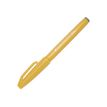 Pentel - Feutre pinceau à pointe souple - jaune