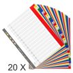 3130632000882-Exacompta - Pack de 20 intercalaires 31 positions numériques - A4 Maxi - couleurs assorties--0