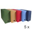 3130632894207-Exacompta - 5 Boîtes de transfert - dos 120 mm - toile couleurs assorties--0