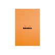 Rhodia - Pack de 5 Blocs notes - A4 + - 80 pages - petits carreaux - 80g - orange