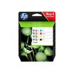 193424057146-HP 912XL - pack de 4 - noir et 3 couleurs - cartouche d'encre originale (3YP34AE)-Avant-1