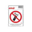 Pickup - Pictogramme - Utilisation des téléphones portables interdite - 100 x 100 mm