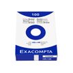 3130630133094-Exacompta - Pack de 100 Fiches Bristol - 10 x 14.8 cm - unies - non perforées - blanc-Avant-0