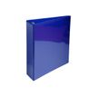 Exacompta Kreacover - Classeur à anneaux personnalisable - Dos 70 mm - A4 Maxi - bleu - 3 pochettes extérieures