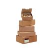 Boîte postale d'expédition - 12 cm x 10 cm x 8 cm - kraft - Logistipack