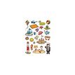 Apli - 3 feuilles gommettes plage