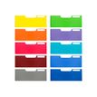 9002493427303-Exacompta Modulo - 10 frontons jumbo pour tiroirs - couleurs assorties-Avant-0