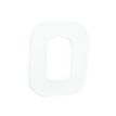 3609510007447-Décopatch - Lettre de décoration - O - petit - 12 cm - blanc - papier mâché-Angle gauche-0