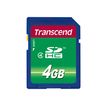 Transcend - carte mémoire flash - 4 Go - SDHC