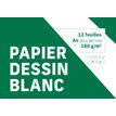 3329680938166-Clairefontaine - Pochette dessin blanc - 12 feuilles - A4 (21 x 29,7 cm) - 180 gr--0