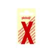 8711234223234-Pickup - Étiquette autocollante - 90 mm - Lettre X - rouge brillant-Avant-0