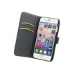 Muvit Customline Wallet Folio - Protection à rabat pour Samsung Galaxy S6 edge - noir