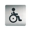 Durable - Pictogramme carré Toilettes pour personnes handicapées - 150 x 150 mm